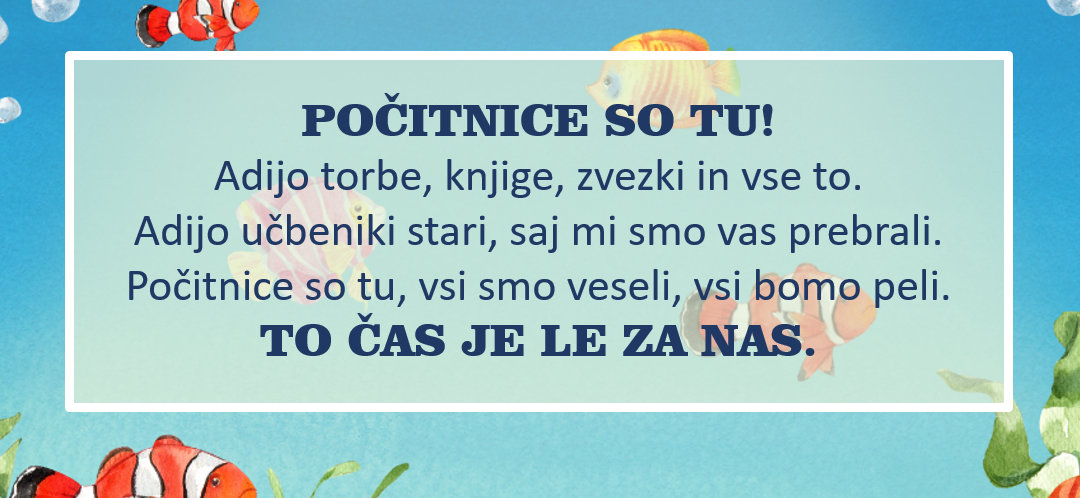 Zahvala ob koncu pouka 2023/2024